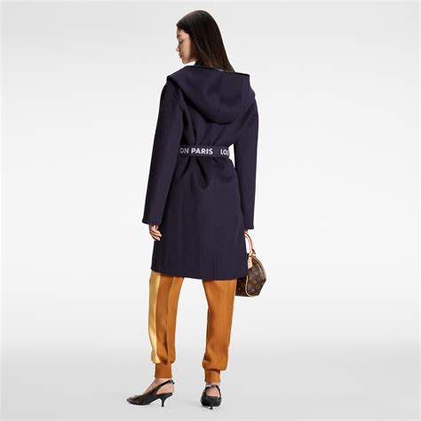 louis vuitton lab coat|Hooded Wrap Coat .